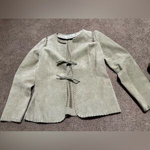 Genuine leather Garfield & Marks leather jacket.